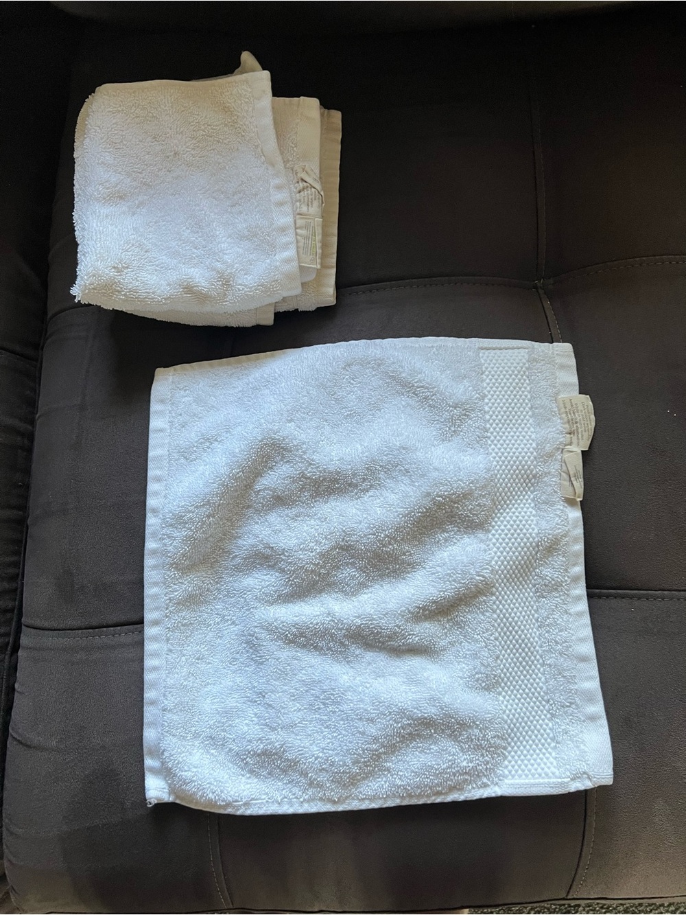 3 organic cotton wash cloths